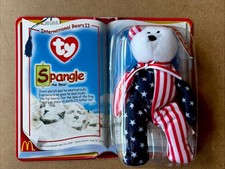 ty beanie babies SPANGLE the bear. International Bears II McDonalds NIB