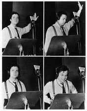 Orson Welles during rehearsals of a new series of Campbell Play Ho- Old Photo
