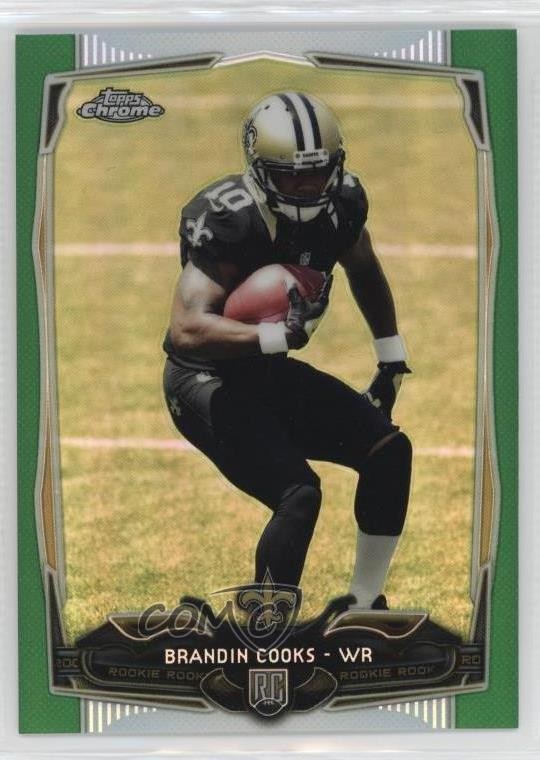 2014 Topps Chrome Green Refractor Brandin Cooks #149 11sd