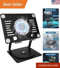 Gaming Laptop Cooling Pad with 360  Rotation Base, Ergonimic Aluminum Laptop ...