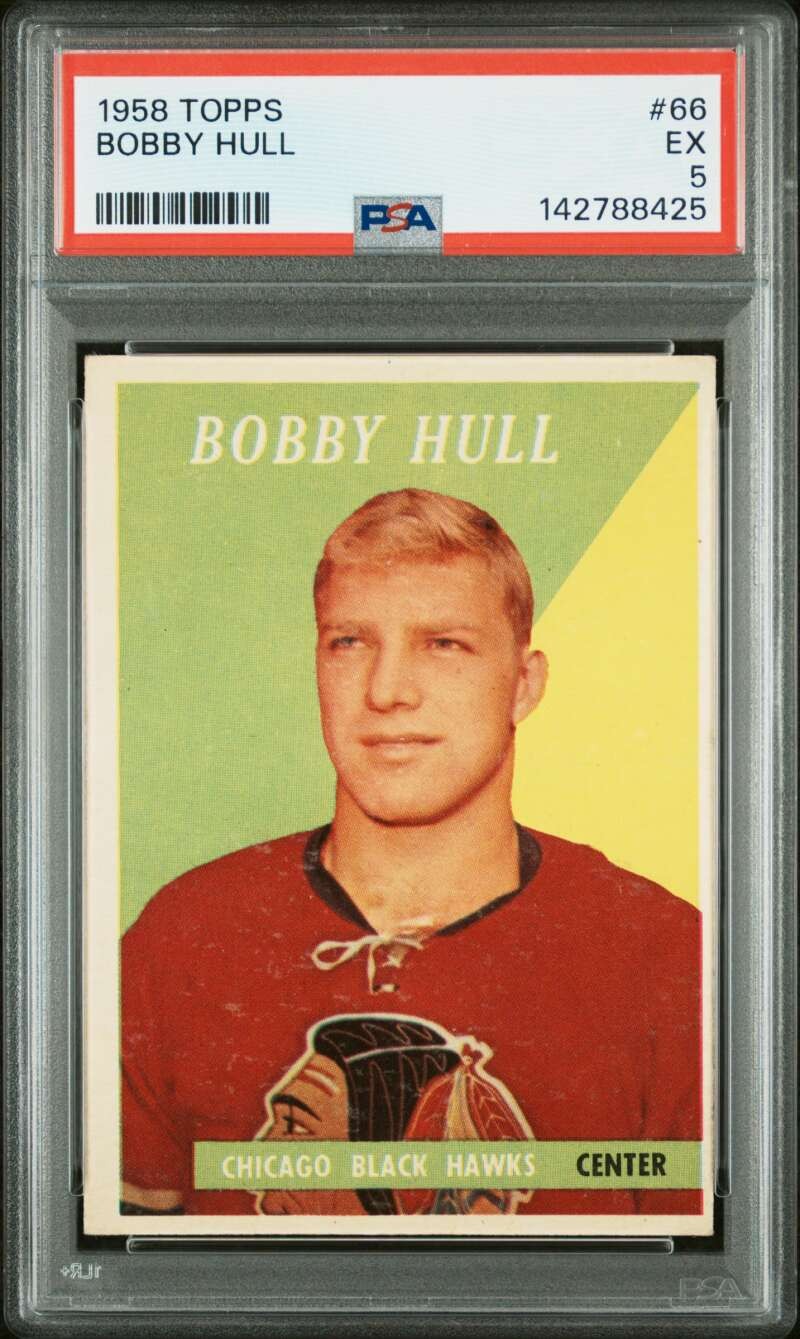 1958 Topps Bobby Hull #66 RC Rookie PSA 5 RP067