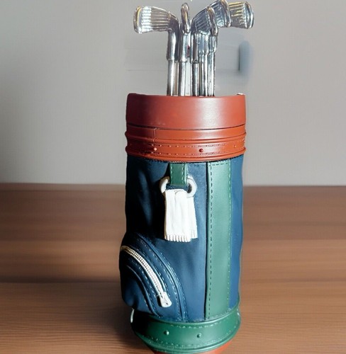 E&B GIFTWARE Vintage 1996 GOLF BAG & CLUBS Shaped Water Bottle Tumbler w/Straw - Picture 3 of 10