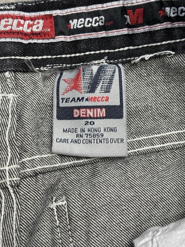 Vintage Y2K Mecca Loose Fit Cargo Carpenter Pants Logo Youth Size 20 30x31 - Picture 11 of 12