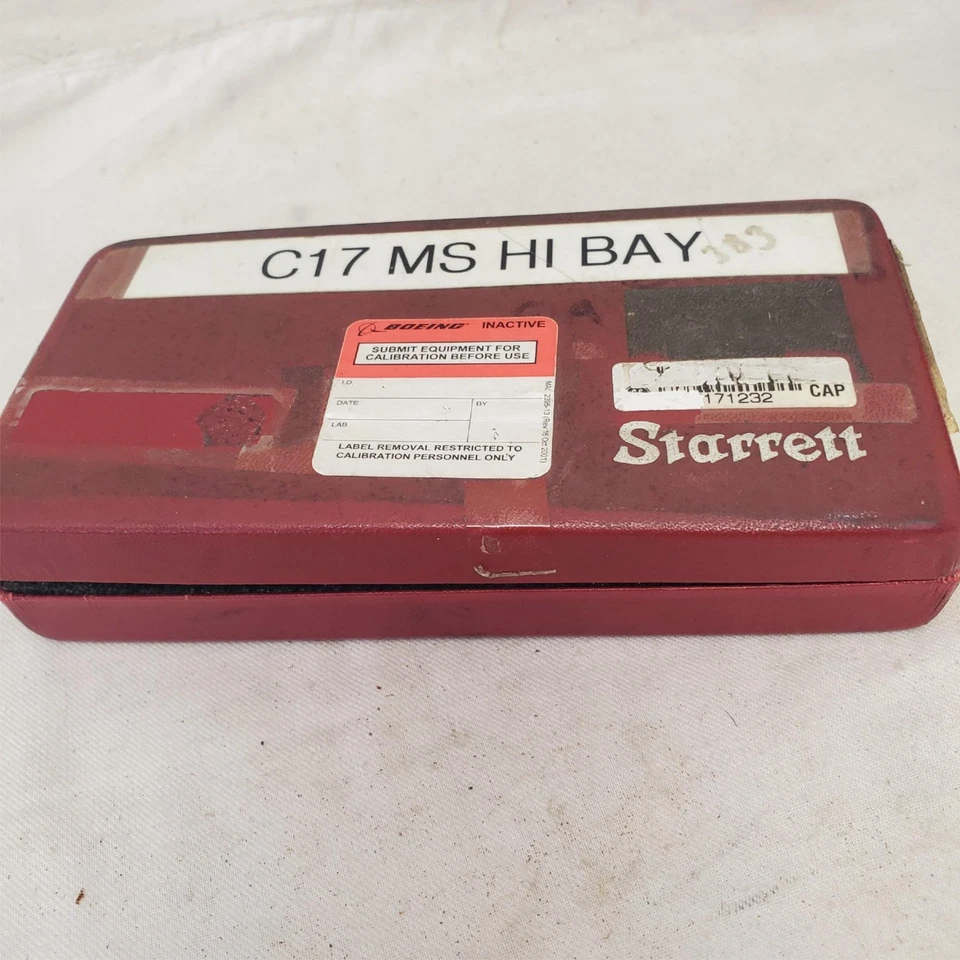 Micrômetro interno Starrett 823BZ, 1-1/2 a 12 pol 2ZUC7 LOTE-1294 - Imagem 4 de 4