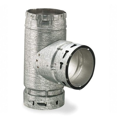 AMERICAN METAL PRODUCTS CORP 4ET VENT TEE 4'' ALUMINUM DOUBLE WALL