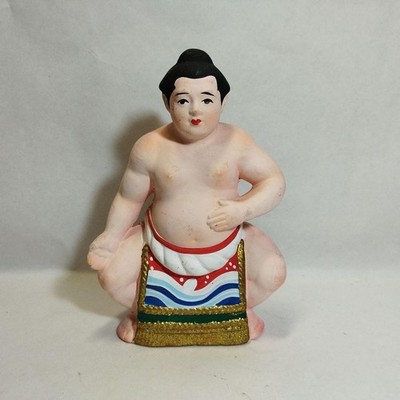 Sumo Ringer Figur Showa Retro Sumo Statue Tokoname Innendeko