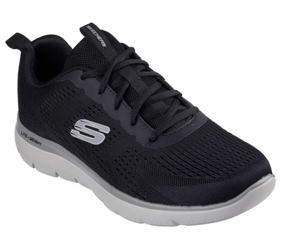 Skechers Schnürschuh für Herren Summits Torre in Schwarz/Taupe, 5,5-13