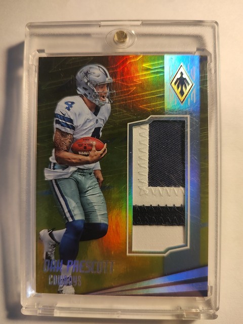 2016 Panini Phoenix Dak Prescott Rookie patch /25 player Worn jersey !