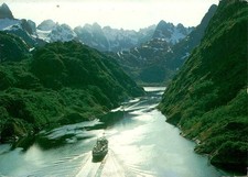 Postcard Trollfjorden Fjord in Norway Vintage Posted 1983