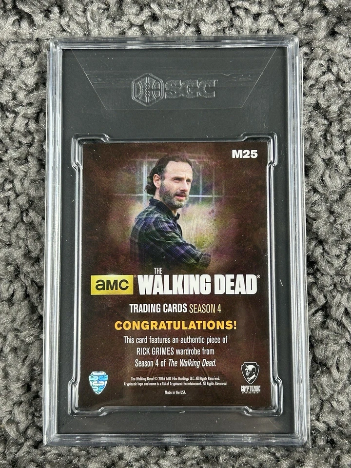 THE WALKING DEAD Season 4 Andrew Lincoln as RICK GRIMES Wardrobe Card M25 - Image 4 of 4