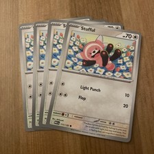 x4 Stufful 111/132 - Mega Evolution - Pokemon - NM/M English TCG Playset