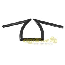 Guidon de Moto Keystone Style en Acier Noir Ø 1” (25,4mm) pour Moto Custom