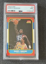 1986 Fleer Basketball - #24 Darryl Dawkins - PSA 9 (Freshly Graded)