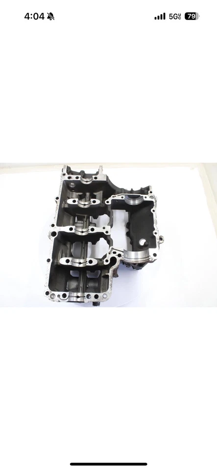 2006 YAMAHA YZF R1 OEM LOWER ENGINE BOTTOM CRANKCASE CRANK CASES MOTOR BLOCK - Image 3 of 4