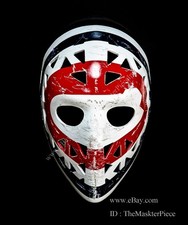 Ice Hockey Mask Goalie Helmet Wearable Decor Montreal Ken DRYDEN Worn-out G43