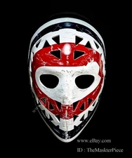 Ice Hockey Mask Goalie Helmet Wearable Decor Montreal Ken DRYDEN Worn-out G43
