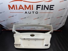 15-21 Subaru Wrx Sti Trunk Lid With Spoiler Wing And Backup Camera White 15-21 Subaru Wrx Sti Trunk Lid With Spoiler Wing And Backup Camera White