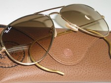 58 14mm RAY-BAN RB3030 TOP BROWNISH GRADIENT UV WRAP-AROUND AVIATOR SUNGLASSES