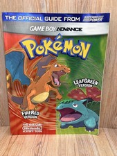 Pokemon FireRed LeafGreen GBA Nintendo Power Official Guide With Combat Charts