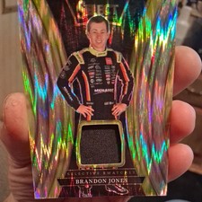 2025 Panini Select NASCAR Selective Swatches #24 Brandon Jones Flash Prizm