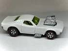 🔥 Hot Wheels CUSTOM MADE Redline Rodger Dodger White Diecast 1:64 Toy Car