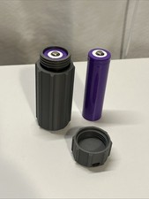 18650 Battery Storage Tube Waterproof Screw Cap Case Hiking EDC Holder