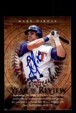 Signed Baseball Card Auto Mark DeRosa 2007 Fleer #YR-MD Texas Rangers