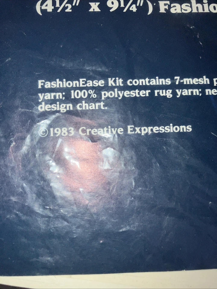 Creative Expressions Needlepoint Kit 5838 Vintage 1983 doing the reindeer rag - Image 2 of 4