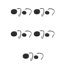 Black Rubber Telescope Eyepiece Dust Covers 10Pcs Reusable Protective Caps