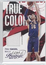 2014-15 Panini Prestige True Colors Materials Purple 70/75 Pau Gasol #6 HOF 4g6