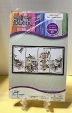 C-26 JANLYNN READY, SET, STITCH COUNTED CROSS-STITCH KIT  FOUR SEASONS BIRDS  