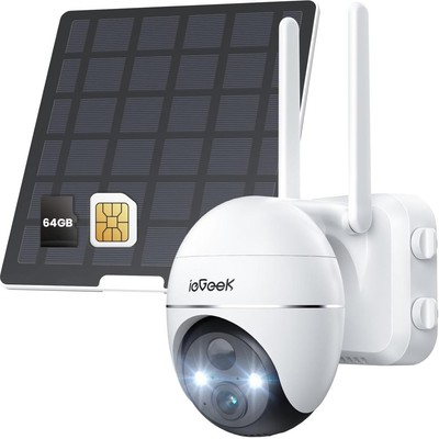ieGeek 4G LTE Cellular Security Camera Wireless Outdoor,No WiFi Battery Powered