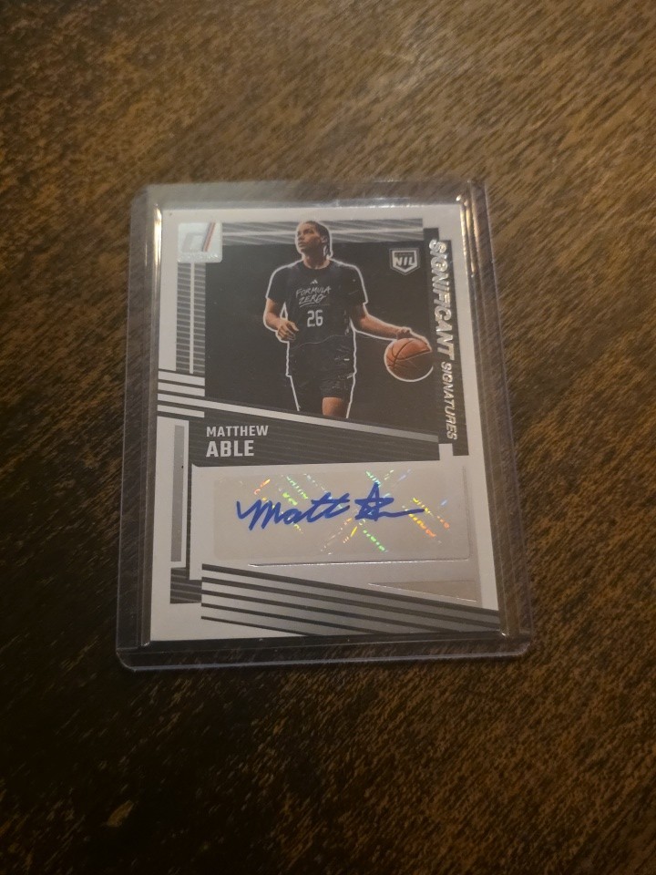 2025-26 Panini Donruss Matthew Able RC  Significant Signatures Auto SS-7 