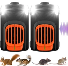 2 Pack Ultrasonic Mouse Repeller Car Rat Rodent Repellent Pest Animal Deterrent
