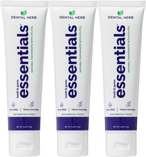- Essentials Toothpaste 4 Oz. Fluoride-Free 3 Pack