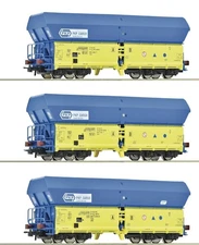 Roco PKP Hopper Car Set  6600136 HO Scale DC