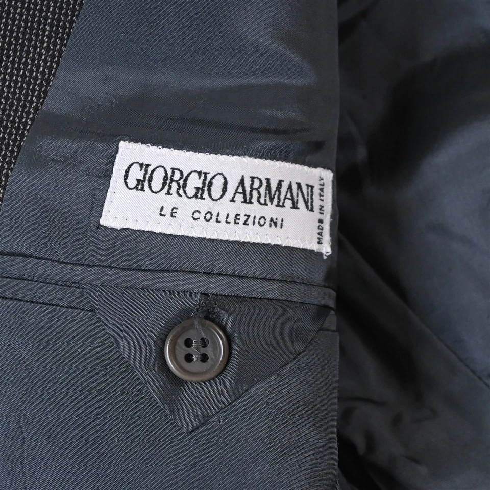 Chaqueta Blazer Abrigo Deportivo De Colección Años 90 Giorgio Armani 42R Marrón 100% Lana Italia Para Hombre Foto 4 de 4