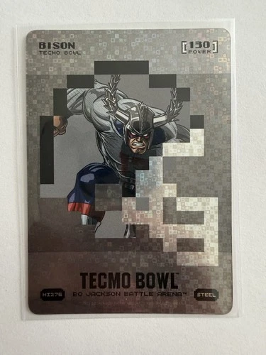 2026 Bo Jackson Battle Arena Tecmo Bison Josh Allen Steel Pixel Helmet Logo Foil