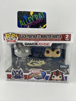 Funko Pop! Vinyl: Marvel vs Capcom - Black Panther vs Monster Hunter - 2 pack
