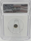 1/500oz .9999 Gold Round With An Eagle Head And US Theme ICG MS70