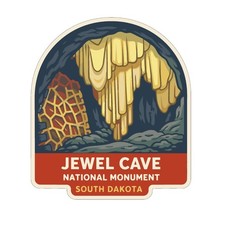 Jewel Cave South Dakota Sticker Decal Vinyl Die-Cut US National Monuments Series