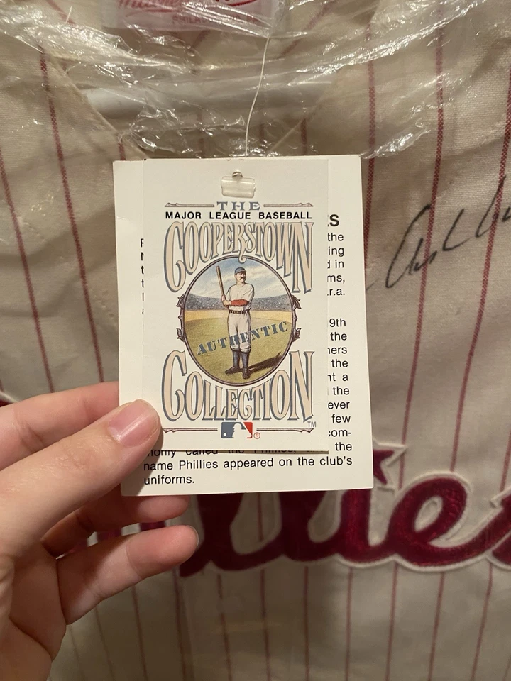 Richie Ashburn Signed Mitchell & Ness (M&N) Phillies Autographed Jersey Auto PSA - Image 3 of 4