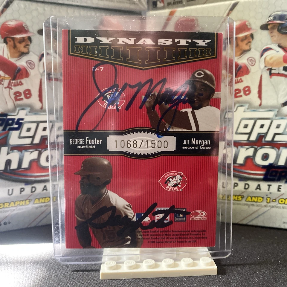 Donruss Throwback Threads 2004 dinastía de los Rojos de Cincinnati autógrafo inserto #/1500!! Foto 2 de 4