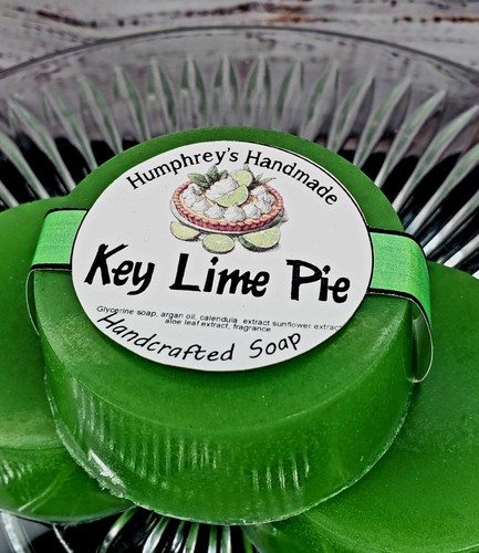 KEY LIME PIE Soap Shave Shampoo Bar Unisex Glycerin Stocking Stuffer Tart Sweet - Picture 5 of 6