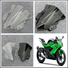 Motorcycle ABS Gloss Black Windshield for Kawasaki Ninja 250 SL 2015 Windscreen