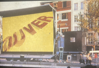 Jenny Holzer  Sign On Truck  Conceptual Art 35mm Glass Slide