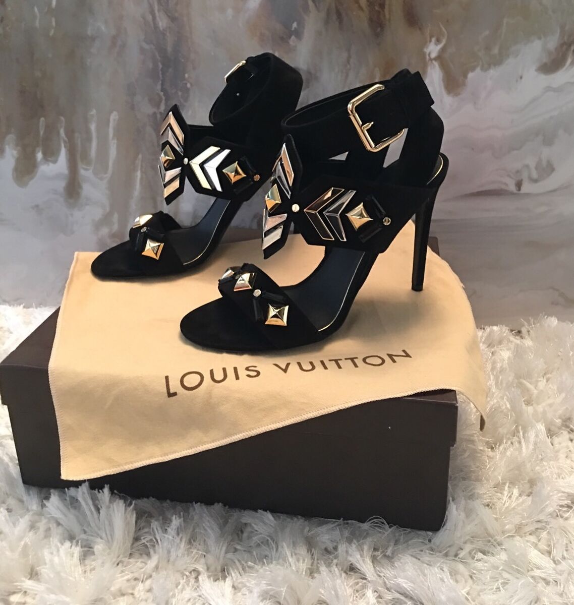 Louis Vuitton Horizon Sandal in Black