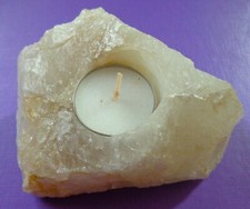 Schönes Quarz Teelicht 💖(R425) Schau Mal !