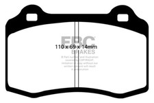 EBC Yellowstuff Rear Brake Pads for Jaguar XJR 4.0 Supercharged V8 (97 > 03)