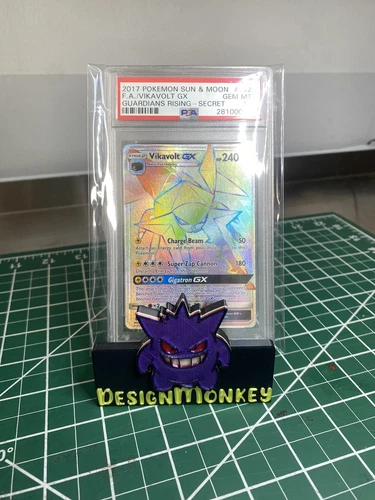 PSA 10 - Pokemon Sun & Moon Guardians Rising 152 Full Art Vikavolt GX SECRET